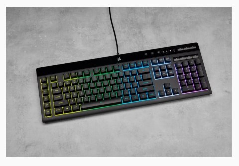 Corsair Corsair | Rubber Dome | K55 RGB PRO | Gaming Keyboard | Gaming Keyboard | RGB LED light | US | Wired | Black