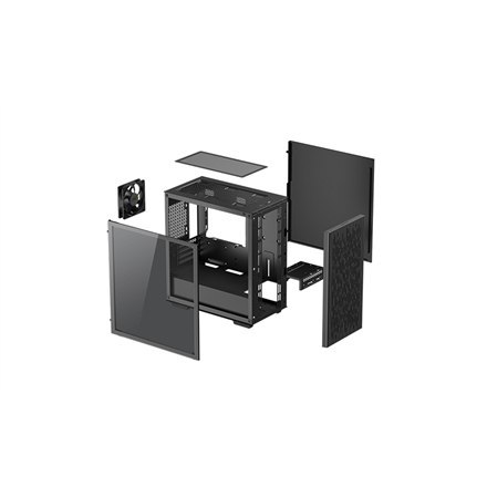 Deepcool Deepcool | MATREXX 40 3FS | Czarny | Micro ATX | Zasilacz w zestawie | ATX PS2 （Długość poniżej 170 mm)