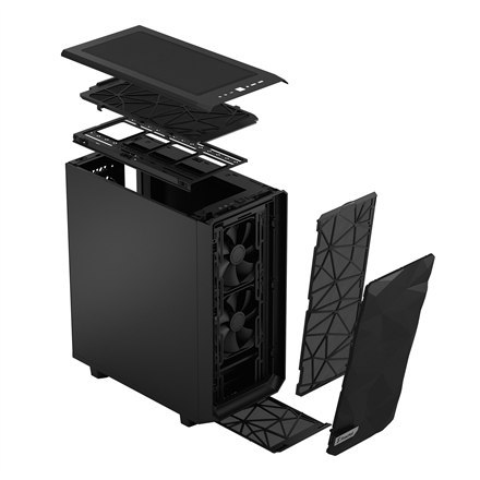 Fractal Design Fractal Design | Meshify 2 Compact | Czarny | Zasilacz w zestawie | ATX
