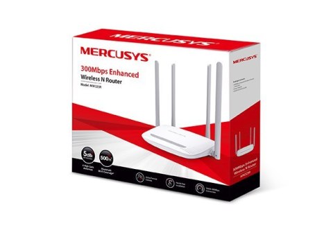 Mercusys Router bezprzewodowy Mercusys MW325R o zwiększonej wydajności | 802.11n | 300 Mbit/s | 10/100 Mbit/s | 3 porty Ethernet LAN (RJ-