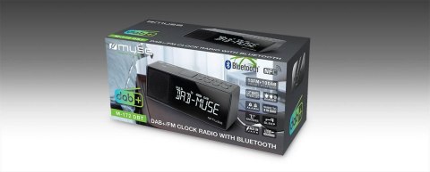 Muse Muse M-172DBT Radio DAB+/FM RDS, przenośne, czarne Muse | M-172 DBT | Funkcja alarmu | NFC | Czarny