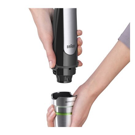 Braun Braun | MQ7000X MultiQuick Immersion | 1000 W | Blender ręczny | Blender ręczny | Liczba prędkości 2 | Czarny/Stal nierdzewna