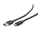 Cablexpert Kabel Cablexpert | USB-C | Męski | 9-pinowy USB typu A | Męski | Czarny | 24-pinowy USB-C | 1 m