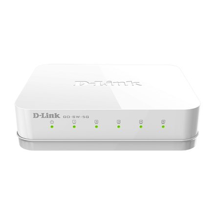 D-Link D-Link | Switch | GO-SW-5G/E | Niezarządzany | Desktop | Ilość portów 10/100 Mbps (RJ-45) | Ilość portów 1 Gbps (RJ-45) 5 | Iloś