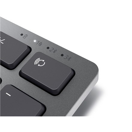 Dell Bezprzewodowa Klawiatura Dell KB700 w kolorze Titan Gray - Technologia 2.4 GHz i Bluetooth 5.0, Układ RU, Wysokość Regulowana, K