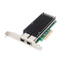 Digitus Digitus 10Gbps Dual Port Ethernet Server adapter PCIe X8, Intel X540 BT2