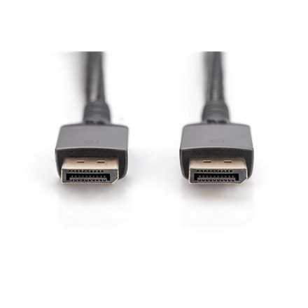 Digitus Digitus | Kabel DisplayPort | Męski | 20-pinowy DisplayPort | Męski | 20-pinowy DisplayPort | 3 m | Czarny