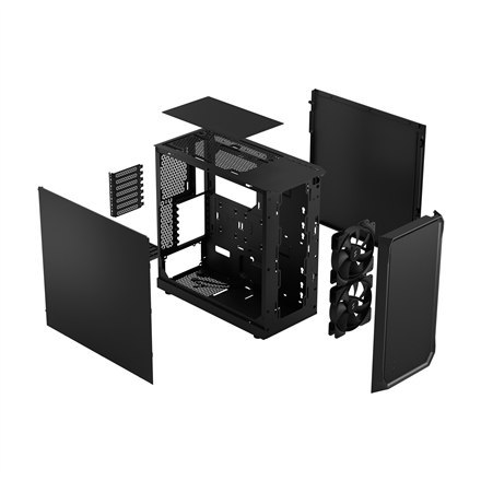 Fractal Design Fractal Design | Focus 2 | Side window | Black Solid | Midi Tower | Power supply included No | ATX