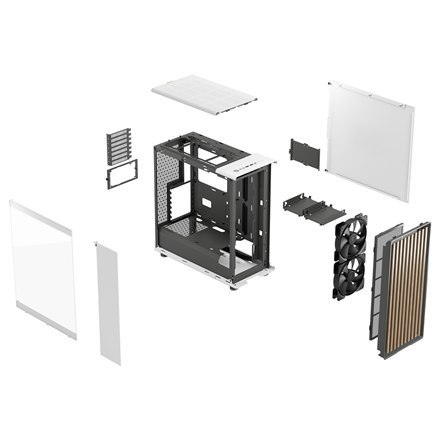 Fractal Design Fractal Design North Chalk White TG Clear Tint Fractal Design
