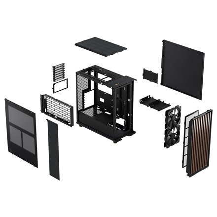 Fractal Design Fractal Design | North | Węgiel Czarny | Zasilacz Nie Dołączony | ATX
