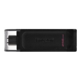 Kingston Kingston | Pamięć flash USB | DataTraveler 70 | 256 GB | USB 3.2 Gen 1 Type-C | Czarny