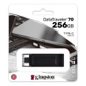 Kingston Kingston | Pamięć flash USB | DataTraveler 70 | 256 GB | USB 3.2 Gen 1 Type-C | Czarny