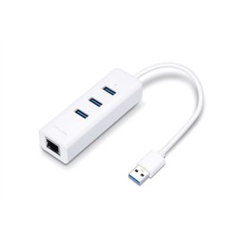 TP-LINK TP-LINK | 3-portowy koncentrator USB 3.0 i karta Gigabit Ethernet 2 w 1 adapter USB | UE330
