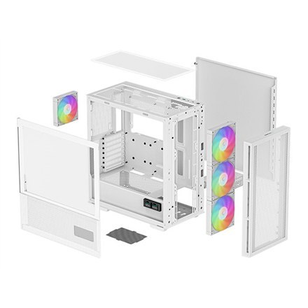 Deepcool Deepcool | MID TOWER CASE | CH560 Digital | Side window | White | Mid-Tower | Power supply included No | ATX PS2