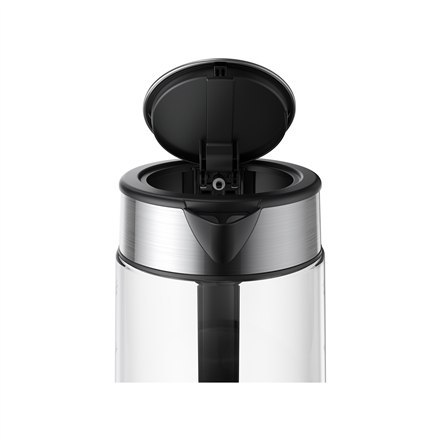 Xiaomi Xiaomi | Szklany czajnik elektryczny EU | Elektryczny | 2200 W | 1,7 L | Szklany | Podstawa obrotowa 360° | Czarny/Stal nierdzew