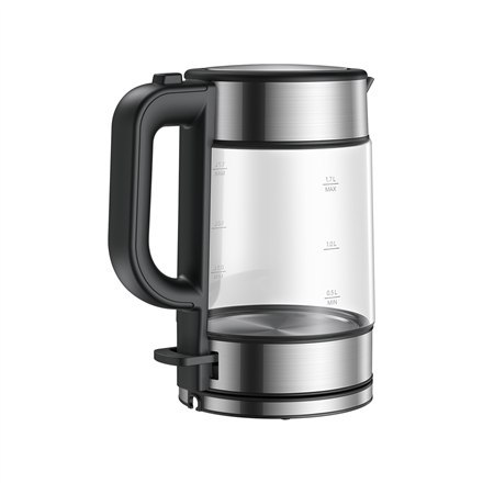 Xiaomi Xiaomi | Szklany czajnik elektryczny EU | Elektryczny | 2200 W | 1,7 L | Szklany | Podstawa obrotowa 360° | Czarny/Stal nierdzew
