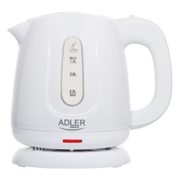 Adler Czajnik Adler | AD 1373 | Elektryczny | 850 W | Pojemność 1 L | Polipropylen | Podstawa 360° | Biały