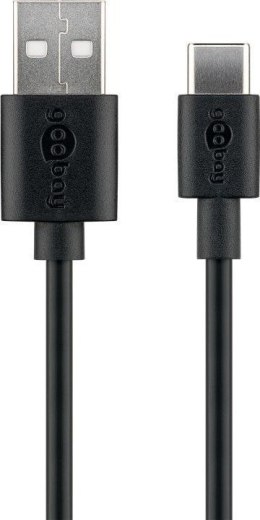 Goobay Kabel USB 2.0 Goobay 59122 (USB-C™ do USB A), czarny | Goobay | USB-C do USB-A