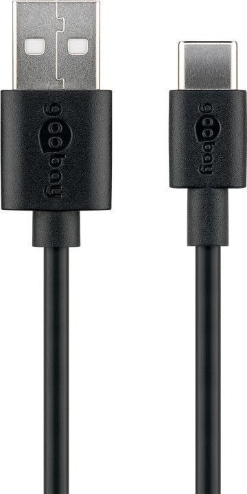 Goobay Kabel USB 2.0 Goobay 59122 (USB-C™ do USB A), czarny | Goobay | USB-C do USB-A