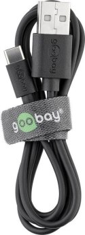 Goobay Kabel USB 2.0 Goobay 59122 (USB-C™ do USB A), czarny | Goobay | USB-C do USB-A