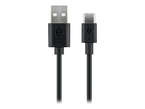 Goobay Kabel USB 2.0 Goobay 59122 (USB-C™ do USB A), czarny | Goobay | USB-C do USB-A
