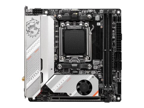 MSI MSI | MPG B650I EDGE WIFI | Rodzina procesorów AMD | Gniazdo procesora AM5 | DDR5 DIMM | Gniazda pamięci 2 | Obsługiwane interfe