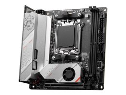 MSI MSI | MPG B650I EDGE WIFI | Rodzina procesorów AMD | Gniazdo procesora AM5 | DDR5 DIMM | Gniazda pamięci 2 | Obsługiwane interfe