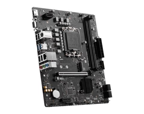 MSI | PRO H610M-E | Gniazdo procesora LGA1700 | Typ chipsetu Intel H610 | Obsługiwana technologia pamięci RAM DDR5 SDRAM