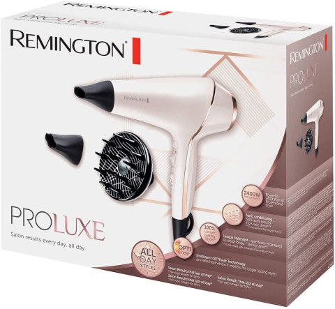 REMINGTON Remington | Suszarka do włosów | ProLuxe AC9140 | 2400 W | Liczba ustawień temperatury 3 | Funkcja jonizacji | Dysza dyfuzora | 
