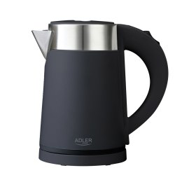 Adler Adler | Czajnik | AD 1372 | Elektryczny | 800 W | 0,6 L | Plastik/stal nierdzewna | Podstawa obrotowa 360° | Czarny