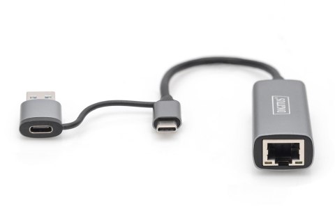 Digitus DN-3028 | Adapter USB3.0/USB C 3.1 do 2.5G Ethernet