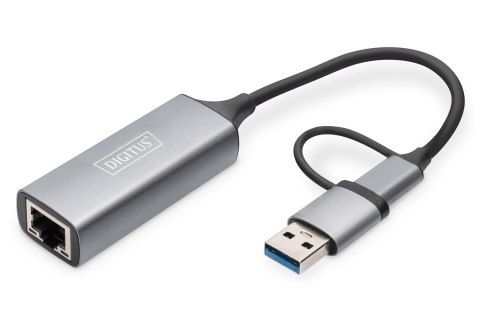 Digitus DN-3028 | Adapter USB3.0/USB C 3.1 do 2.5G Ethernet