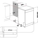INDESIT INDESIT | Zmywarka | D2F HD624 AS | Wolnostojąca | Szerokość 60 cm | Liczba kompletów naczyń 14 | Liczba programów 9 | Klasa efe