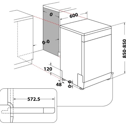 INDESIT INDESIT | Zmywarka | D2F HD624 AS | Wolnostojąca | Szerokość 60 cm | Liczba kompletów naczyń 14 | Liczba programów 9 | Klasa efe