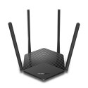 Mercusys Router AX1500 WiFi 6 | MR60X | 802.11ax | 1201+300 Mbit/s | 10/100/1000 Mbit/s | Porty Ethernet LAN (RJ-45) 2 | Obsługa sieci me