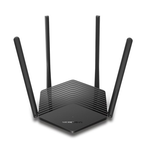 Mercusys Router AX1500 WiFi 6 | MR60X | 802.11ax | 1201+300 Mbit/s | 10/100/1000 Mbit/s | Porty Ethernet LAN (RJ-45) 2 | Obsługa sieci me