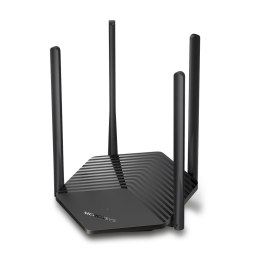 Mercusys Router AX1500 WiFi 6 | MR60X | 802.11ax | 1201+300 Mbit/s | 10/100/1000 Mbit/s | Porty Ethernet LAN (RJ-45) 2 | Obsługa sieci me
