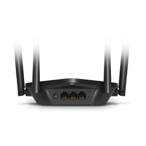 Mercusys Router AX1500 WiFi 6 | MR60X | 802.11ax | 1201+300 Mbit/s | 10/100/1000 Mbit/s | Porty Ethernet LAN (RJ-45) 2 | Obsługa sieci me