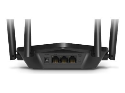 Mercusys Router AX1500 WiFi 6 | MR60X | 802.11ax | 1201+300 Mbit/s | 10/100/1000 Mbit/s | Porty Ethernet LAN (RJ-45) 2 | Obsługa sieci me