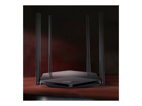 Mercusys Router AX1500 WiFi 6 | MR60X | 802.11ax | 1201+300 Mbit/s | 10/100/1000 Mbit/s | Porty Ethernet LAN (RJ-45) 2 | Obsługa sieci me