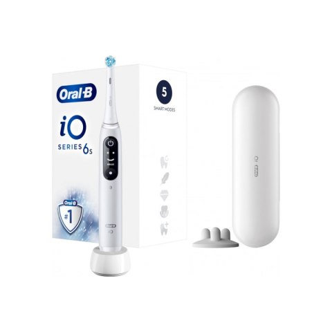 Oral-B Elektryczna szczoteczka do zębów | iO6 | Akumulatorowa | Dla dorosłych | Liczba główek szczoteczki w zestawie 1 | Liczba trybów 