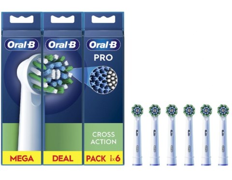 Oral-B Oral-B | Wymienne główki szczoteczki do zębów | EB50RX-6 Cross Action Pro | Główki | Dla dorosłych | Liczba główek szczoteczki w