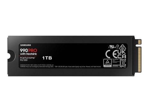 Samsung Samsung | 990 PRO z radiatorem | 1000 GB | Format SSD M.2 2280 | Interfejs SSD M.2 NVMe | Prędkość odczytu 7450 MB/s | Prędkość 