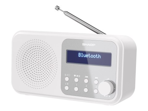 Sharp Przenośne radio cyfrowe Sharp DR-P420(WH) Tokyo, FM/DAB/DAB+, Bluetooth 5.0, zasilanie USB lub bateryjne, śnieżnobiały | Sharp |
