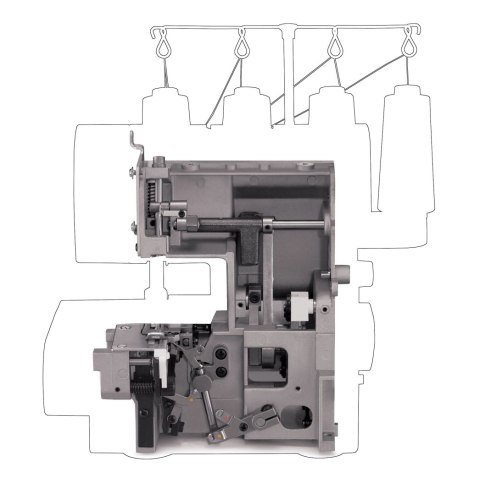 Singer Singer | Maszyna do szycia | 14HD-854 Serger Heavy Duty | Liczba ściegów 8 | Szary