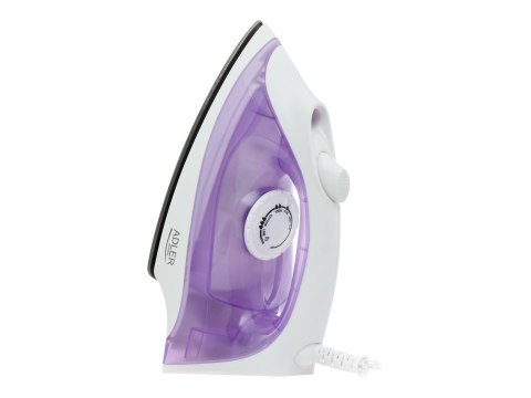 Adler Żelazko | Adler | AD 5019 | Z przewodem | 1600 W | Pojemność zbiornika na wodę 100 ml | Ciągły strumień pary 10 g/min | Fioletow