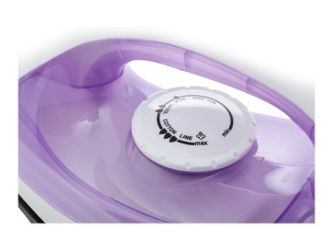 Adler Żelazko | Adler | AD 5019 | Z przewodem | 1600 W | Pojemność zbiornika na wodę 100 ml | Ciągły strumień pary 10 g/min | Fioletow