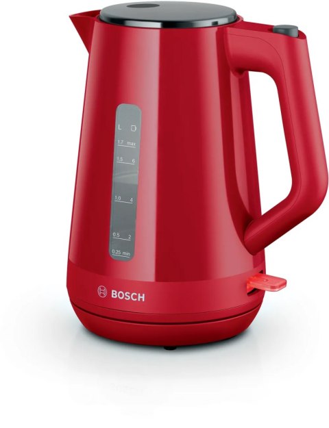 Bosch Czajnik Bosch | TWK1M124 | Elektryczny | 2400 W | 1,7 L | Plastikowy | Podstawa obrotowa 360° | Czerwony