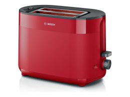 Bosch Toster kompaktowy Bosch | TAT2M124 MyMoment | Moc 950 W | Liczba gniazd 2 | Materiał obudowy Tworzywo sztuczne | Czerwony