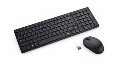 Dell Dell | Cicha klawiatura i mysz | KM555 | Zestaw klawiatury i myszy | Bezprzewodowy | Rosyjski (QWERTY) | Czarny | 2,4 GHz, Bluet